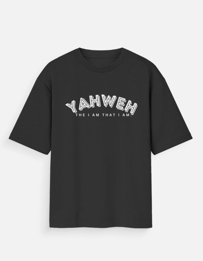 Black YAHWEH Oversized T-shirt