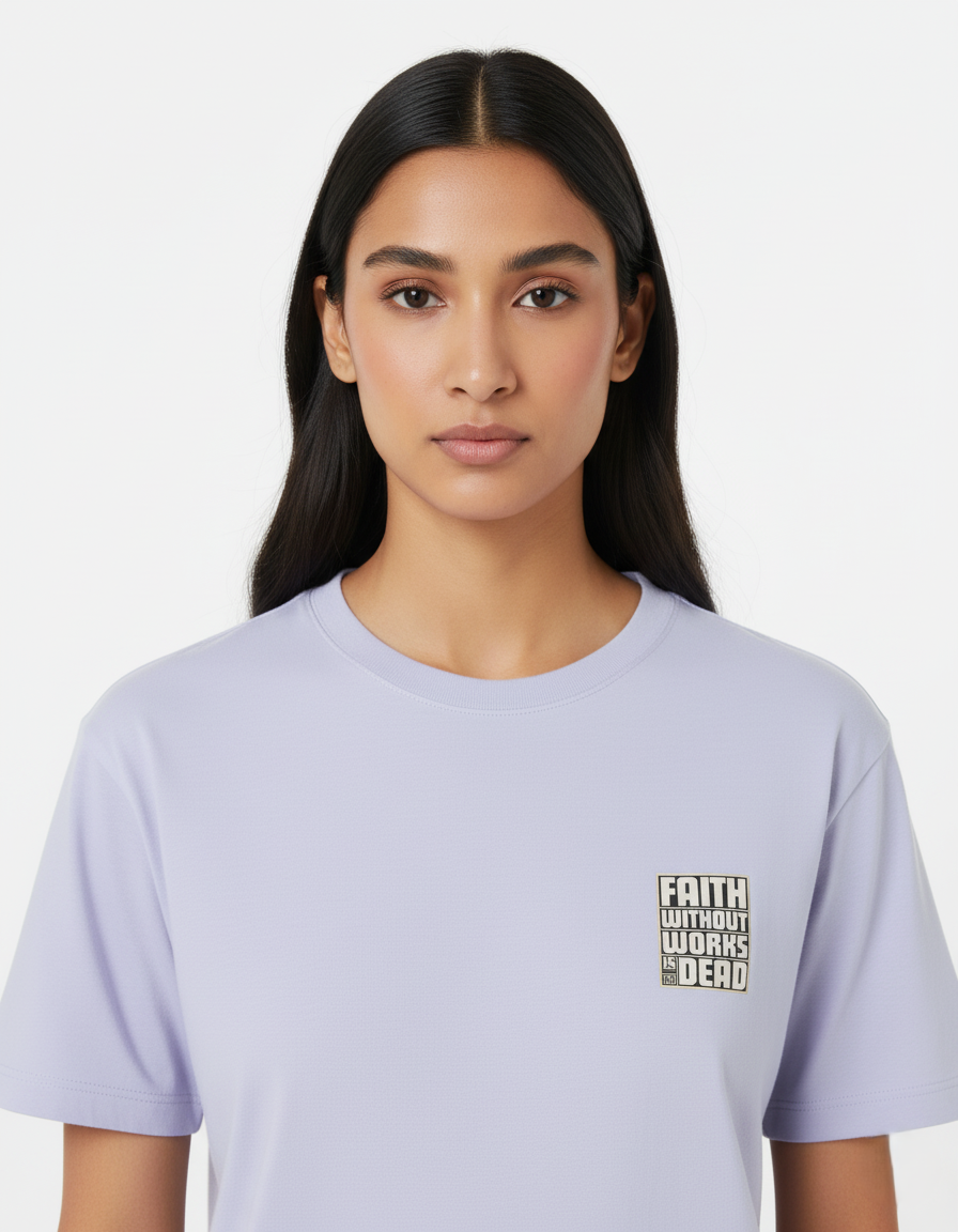 Lavender Unisex Oversized Tshirt Faith