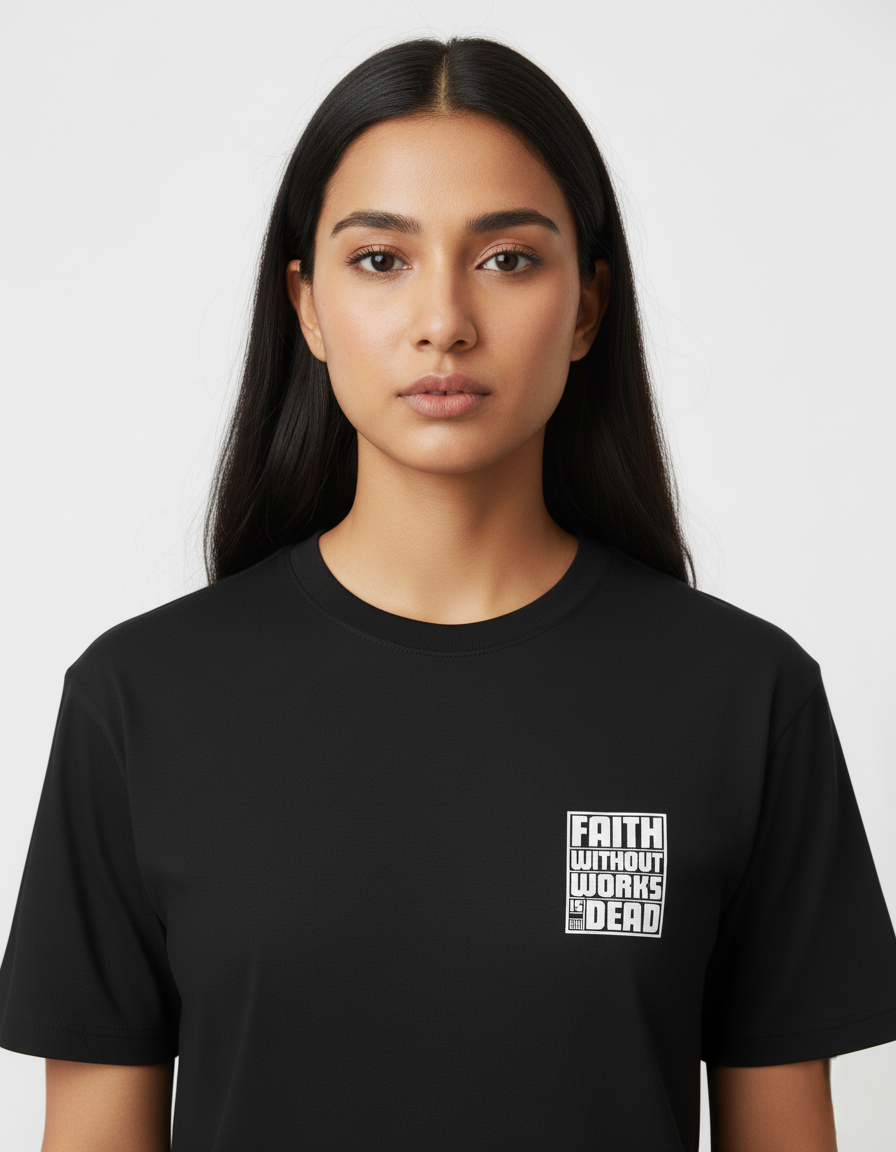 Black Unisex Oversized Tshirt Faith