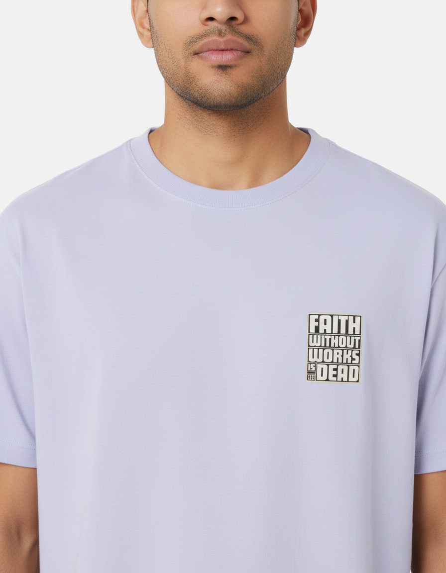 Lavender Unisex Oversized Tshirt Faith