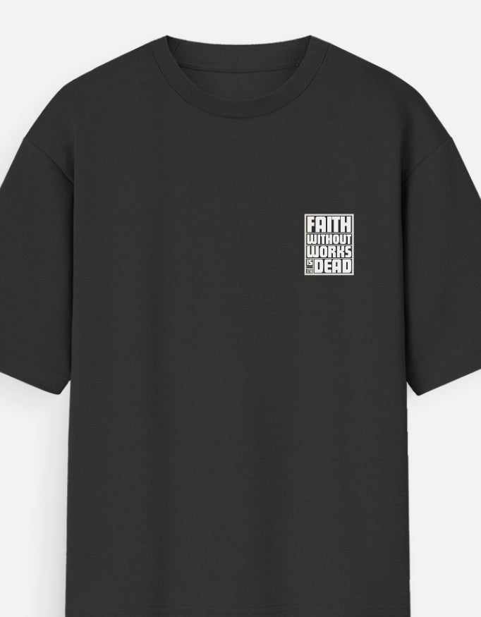 Black Unisex Oversized Tshirt Faith
